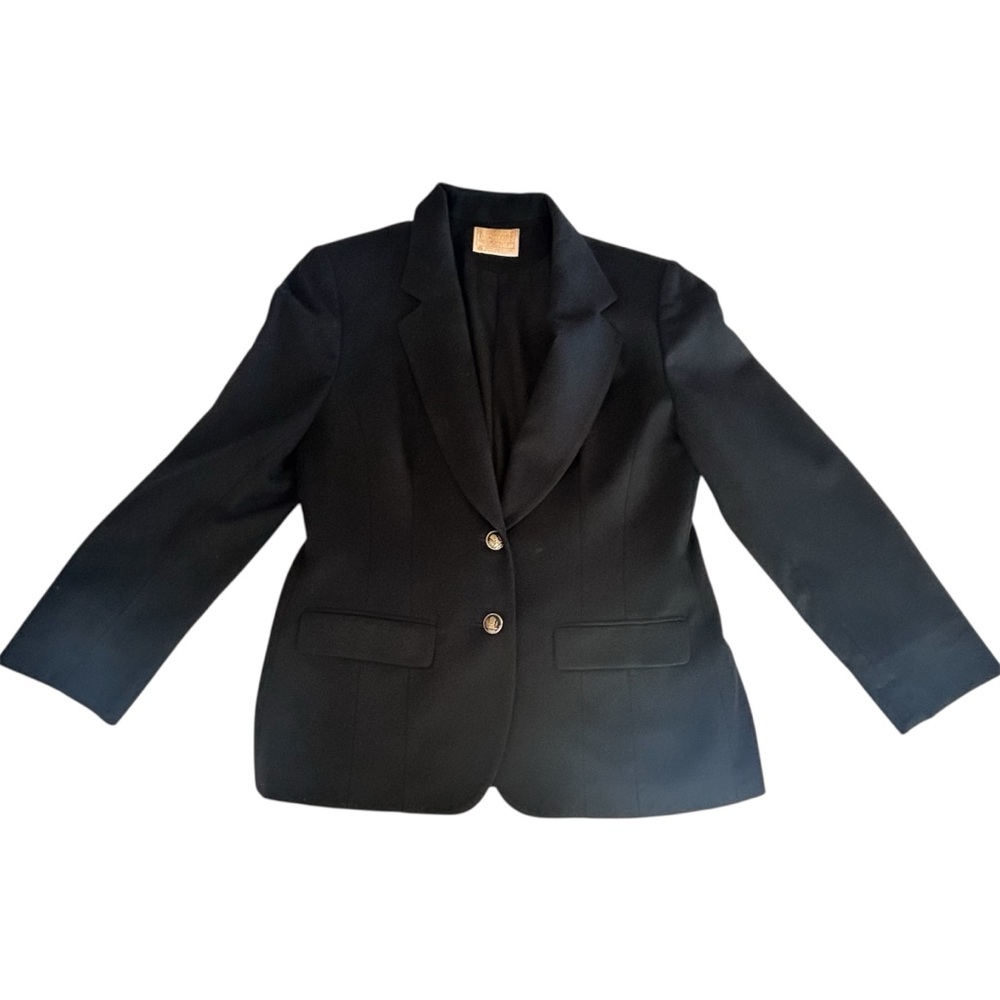 Pendleton Vintage Classic Black Two-Button Blazer… - image 7